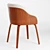Stylish Mid-Century Bacci Chair 3D model small image 3