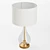 Elegant Glass Bottom Zara Lamp 3D model small image 2