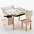 Wooden Kids Activity Table 3D model small image 1