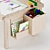 Wooden Kids Activity Table 3D model small image 2