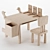 Wooden Kids Activity Table 3D model small image 4