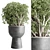 Outdoor Plant Collection: 29 Concrete Vase 3D model small image 4