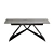 Elegant Grey Ambassador Dining Table 3D model small image 2