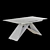 Elegant Grey Ambassador Dining Table 3D model small image 4
