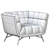 Elegant Velvet Armchair: Adept Performance 3D model small image 5