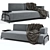 Sleek Sofa Compo: Stylish and Spacious 3D model small image 2