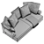 B&B Italia Noonu Sofa: Modern Elegance for Your Home 3D model small image 7