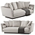 Modern B&B Italia Noonu Sofa 3D model small image 4