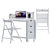 Modern Office Set: Desk, Chair, MacBook, iPhone 3D model small image 1