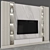 Sleek TV Wall Set - Modern Design 3D model small image 3