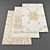 Modern Rugs Collection: 4 Pieces with Textures 3D model small image 1