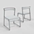 Vintage Italian Midcentury Chairs by Willy Rizzo 3D model small image 5