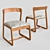 Vintage Italian Midcentury Chairs by Willy Rizzo 3D model small image 9