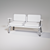 2-Seater Sofa with Side Tables 3D model small image 3