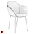  Elegant Dining Armchair: Halva 3D model small image 4