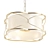 Elegant Gilded Chandelier: Modern Style 3D model small image 1