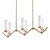 Elegant Rose Gold Chandelier 3D model small image 1