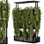 Metal Stand Indoor Hanging Plants Set 3D model small image 1