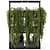 Metal Stand Indoor Hanging Plants Set 3D model small image 5