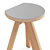 Sleek Kobo Side Stool: Functional Space Saver 3D model small image 4