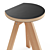 Sleek Kobo Side Stool: Functional Space Saver 3D model small image 6