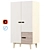 Radis 2-Door Wardrobe: Elegant Storage Solution 3D model small image 1