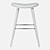 Finiks Bar Stool: Stylish Leather and Wood Design 3D model small image 5