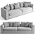 B&B Italia Otium Soft 288cm: Luxurious Comfort 3D model small image 5