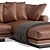 B&B Italia Noonu L: Luxurious Leather Sofa 3D model small image 4