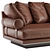 B&B Italia Noonu L: Luxurious Leather Sofa 3D model small image 5