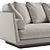 Elegant B&B Italia Noonu L Sofa 3D model small image 5