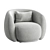 Moroso Pacific Chair: Modern Design with Textured Upholstery 3D model small image 2