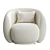 Moroso Pacific Chair: Modern Design with Textured Upholstery 3D model small image 3