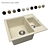 Modern Compact Kitchen Sink Florentina Lipsis 3D model small image 1