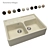 Florentina Villagio: Stylish Modern Kitchen Sink 3D model small image 1