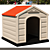 3D Dog Kennel: Stylish and Functional 3D model small image 1