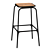 Hiba Bar Stool - 65cm Height 3D model small image 1