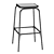 Hiba Bar Stool - 65cm Height 3D model small image 2