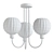 Elegant Flush Ceiling Light: Tilbury 3D model small image 2