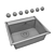 Compact Dr. Gans Nika 570 OM Kitchen Sink 3D model small image 2