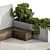 Outdoor Oasis Bench Set 3D model small image 3