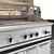 DCS Series 9: Gas Grill, Rotisserie & Charcoal 3D model small image 7