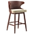 Kamryn Mid-Century Bar Stools: Quality, Style, and Comfort 3D model small image 1