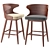 Kamryn Mid-Century Bar Stools: Quality, Style, and Comfort 3D model small image 2