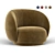 Elegant Julep Armchair - Timeless Comfort 3D model small image 1