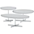 Sleek Metal Coffee Tables 3D model small image 2