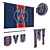 PSG Football Merchandise 3D model small image 1