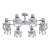 Elegant Bronze Pendant Chandelier 3D model small image 2