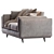 Zander Sofa: Stylish & Comfortable Couch 3D model small image 2