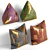 Embroidered Faux Leather/Velvet Decorative Pillows 3D model small image 2